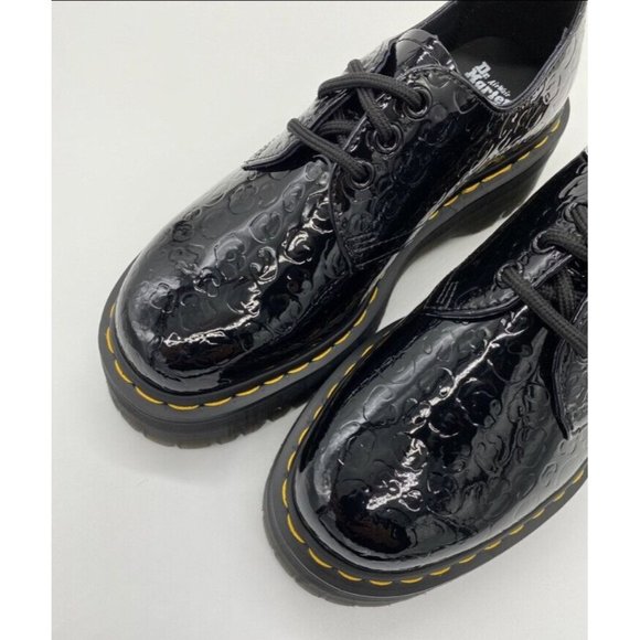 Dr Martens 1461 Leopard Emboss Patent Leather Platform Shoes Women’s 7 Men’s 6 - Picture 8 of 10
